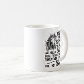 Vorsicht, ich fahre Pferde kein Problem, sonniges Kaffeetasse (VorderseiteRechts)