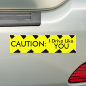 VORSICHT: Ich fahre wie Sie Autoaufkleber (Auf Auto)