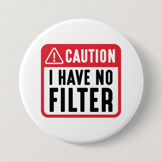 Vorsicht, ich habe keinen Filter Button (Vorderseite)