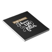 Vorsicht, ich habe keinen Filter Notizblock (angewinkelt)