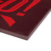 Vorsicht, ich habe nur gekocht schneidebrett (Ecke)