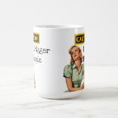 Vorsicht ich Trigger Leute Funny Retro Hausfrau Kaffeetasse (Mittel)