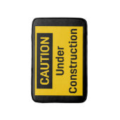 VORSICHT im Bau Badematte (Vorderseite Vertikal)