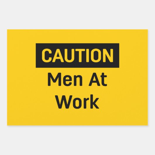 VORSICHT IM BAU GESCHENKPAPIER SET (Vorderseite 3)