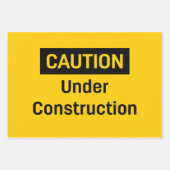 VORSICHT IM BAU GESCHENKPAPIER SET (Vorderseite 2)