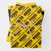 VORSICHT IM BAU GESCHENKPAPIER SET (Beispiel)