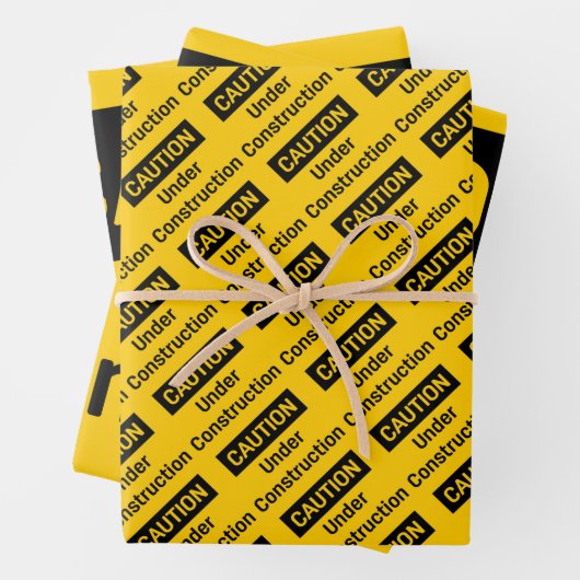 VORSICHT IM BAU GESCHENKPAPIER SET (Beispiel)