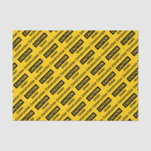 VORSICHT im Bau Seidenpapier