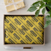 VORSICHT im Bau Seidenpapier (Geschenk)