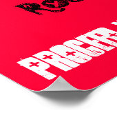 VORSICHT IM ZIMMER DER LEHRKRÄFTE POSTER (Ecke)