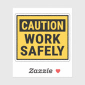 Vorsicht ist sicher aufkleber (Blatt)