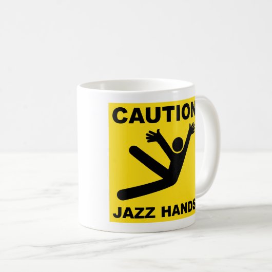 Vorsicht-Jazz übergibt Tasse (VorderseiteRechts)