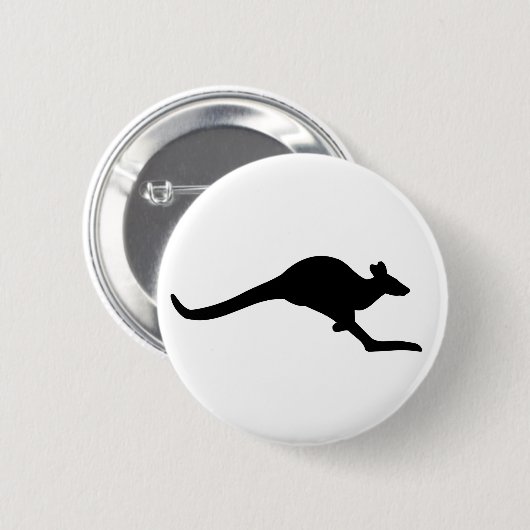 Vorsicht Kangaroo Button (Vorne & Hinten)