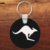 Vorsicht Kangaroo Schlüsselanhänger (Vorderseite)