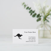 Vorsicht Kangaroo Visitenkarte (Stehend Vorderseite)