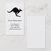 Vorsicht Kangaroo Visitenkarte (Vorne/Hinten)