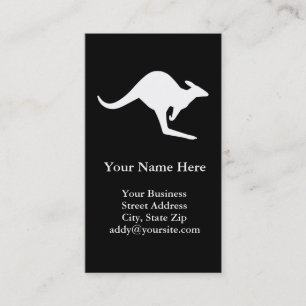 Vorsicht Kangaroo Visitenkarte