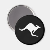 Vorsicht Känguru Magnet (Vorderseite/Rückseite)