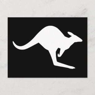 Vorsicht Känguru Postkarte