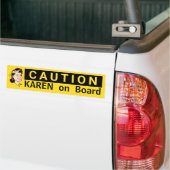 VORSICHT Karen auf Board Fun Wink Autoaufkleber (Auf Lkw)