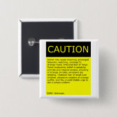 Vorsicht! Knopf Button (Vorne & Hinten)