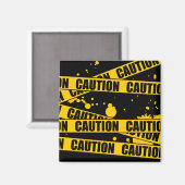 Vorsicht! Magnet (Vorderseite/Rückseite)