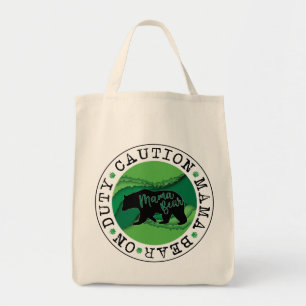 Vorsicht Mama Bear am Tag der Mutter Tote Tasche