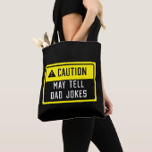 Vorsicht Mat Tell Vater Jokes-Zeichen Tasche (Von Nahem)