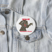 Vorsicht Menopausal Woman Funny Monster Button (Beispiel)