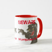 Vorsicht Menopausal Woman Funny Monster Tasse (VorderseiteRechts)