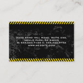 Vorsicht | Metallsäge | Bau Visitenkarte (Rückseite)