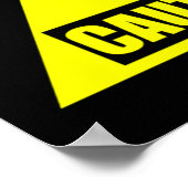 Vorsicht: MIXED MARTIAL ARTS fliegende Knie/ Muay Poster (Ecke)