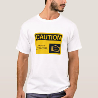 VORSICHT Motor-Licht, Karo-Motor, T-Shirt