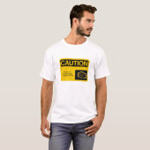 VORSICHT Motor-Licht, Karo-Motor, T-Shirt (Vorne ganz)