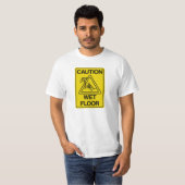 VORSICHT, NASS FLOOR - Funny T-Shirt (Vorne ganz)
