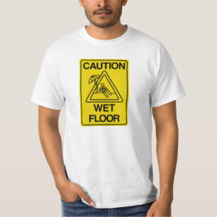 VORSICHT NASSETRITT - Lustig T-Shirt