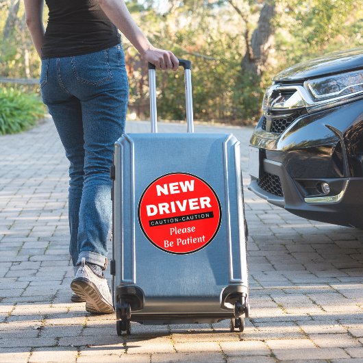 Vorsicht Neues Autozeichen (bitte Patient sein) Ro Aufkleber (Koffer Insitu)