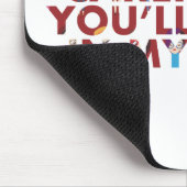 Vorsicht, oder Sie werden am Ende in Roman (Gesich Mousepad (Ecke)