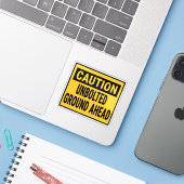 Vorsicht ohne Schrauben Aufkleber (Laptop mit iPhone)