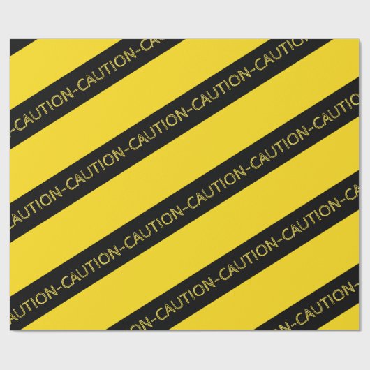 Vorsicht Party Decor Geschenkpapier (Flach)