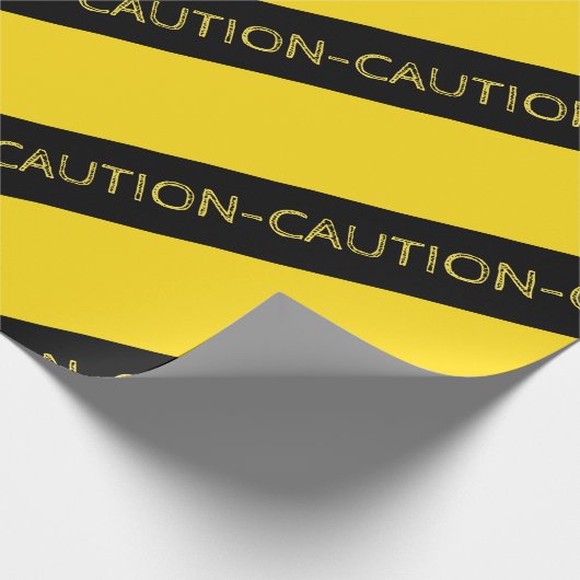 Vorsicht Party Decor Geschenkpapier (Ecke)