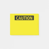 Vorsicht Post-it Klebezettel (Vorderseite)