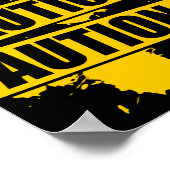 Vorsicht! Poster (Ecke)