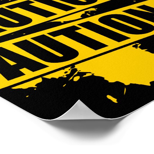 Vorsicht! Poster (Ecke)