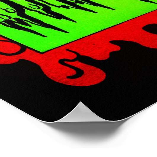 Vorsicht! Poster (Ecke)