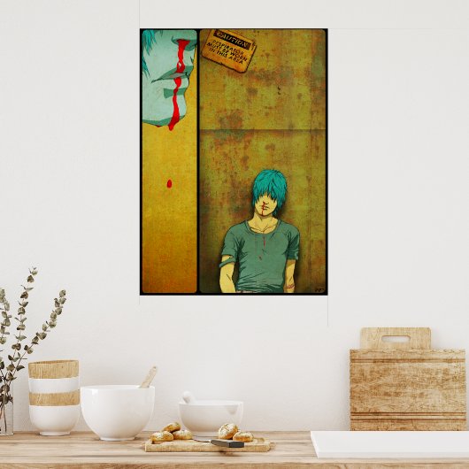 Vorsicht Poster (Küche)