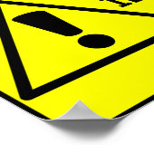 Vorsicht Poster (Ecke)