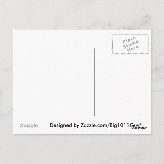 Vorsicht Postkarte (Rückseite)