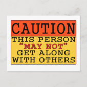 Vorsicht Postkarte (Vorderseite)