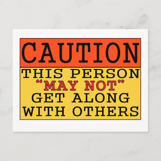 Vorsicht Postkarte (Vorderseite)